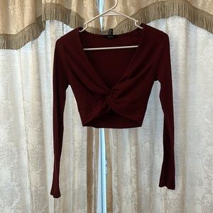 forever 21 long sleeve crop